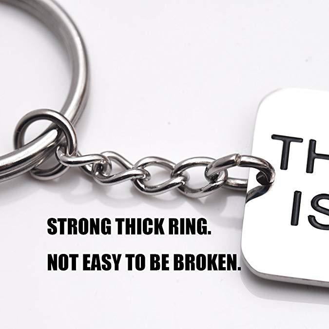 LParkin The Future is Female Stainless Steel Key Chain Feminist Gift