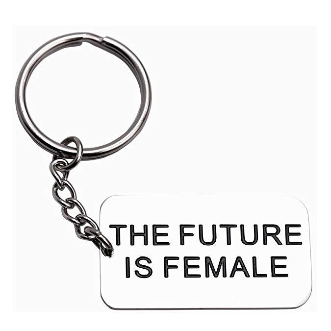 LParkin The Future is Female Stainless Steel Key Chain Feminist Gift