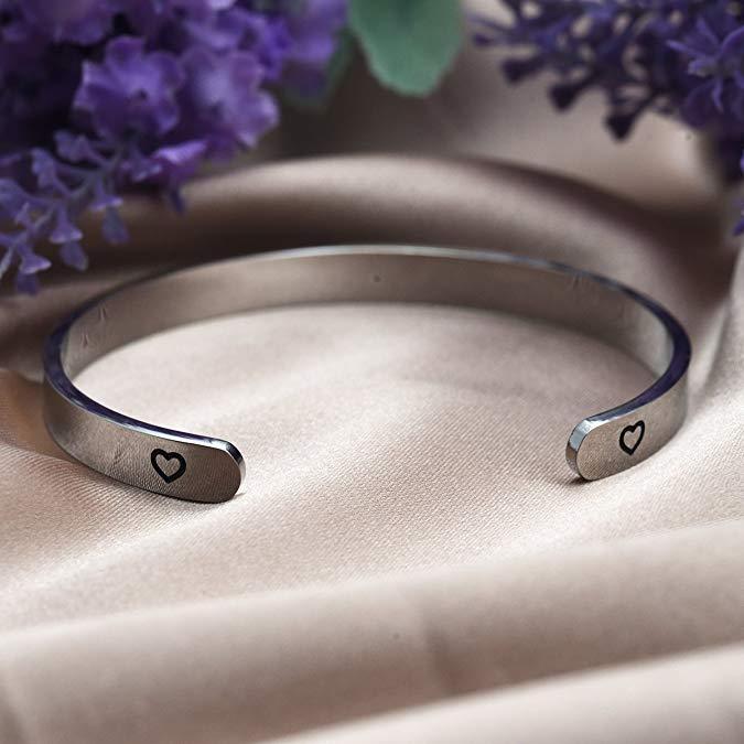 LParkin One Day Closer Bracelet Deployment Gift Military Jewelry Gifts Wife Girlfriend Long Distance Relationship Jewelry