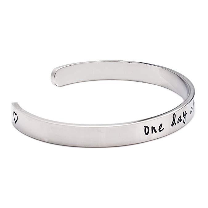 LParkin One Day Closer Bracelet Deployment Gift Military Jewelry Gifts Wife Girlfriend Long Distance Relationship Jewelry