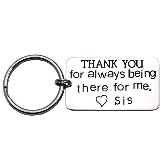 LParkin Brother keychain Thank Your for Always Being There for Me Gift for Brother of the Bride