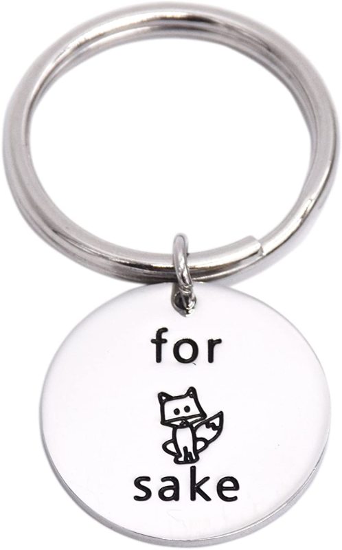 LParkin for Fox Sake Zero Fox Given Stainless Steel Funny Keychain Gift