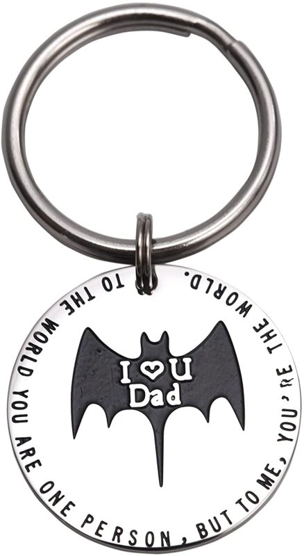 Father's Day Keychain I Love You Dad Gifts for Dad Mens Gift to The World You are One Person