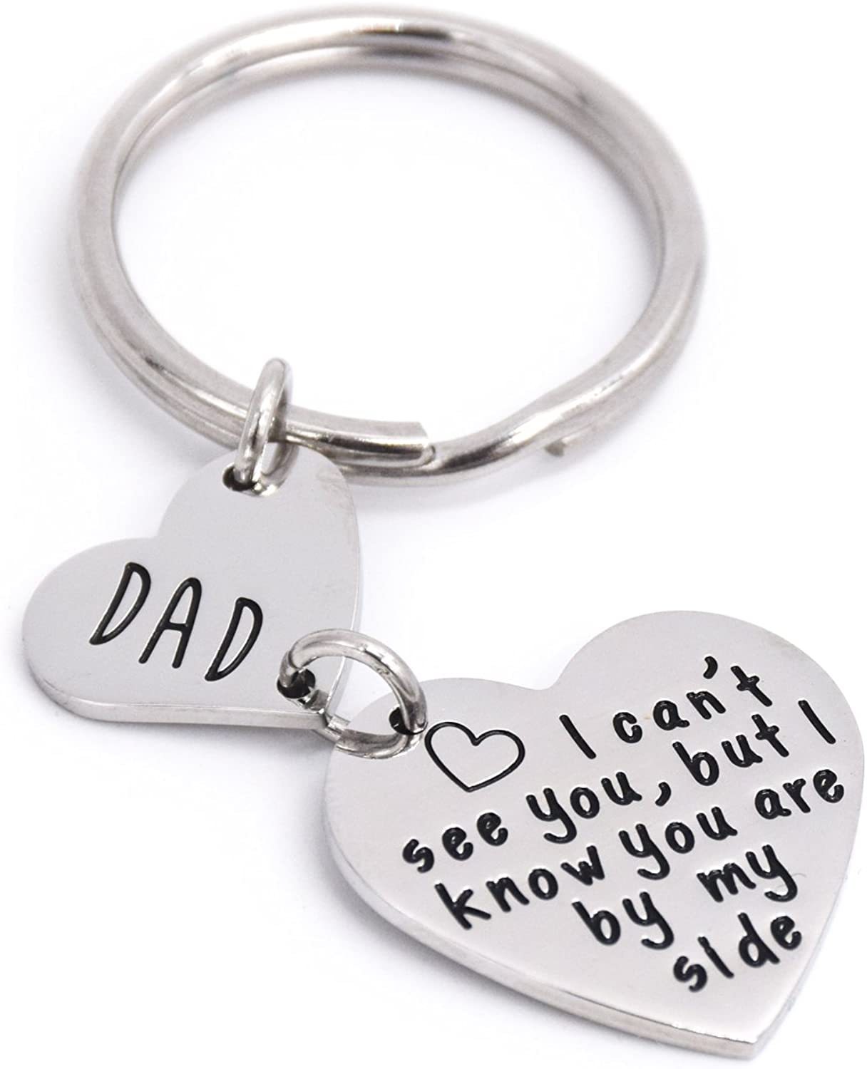LParkin Memorial Dad Jewelry Gift Keychain in Memory of Dad Wedding Gifts Memorial Jewelry for Daughter