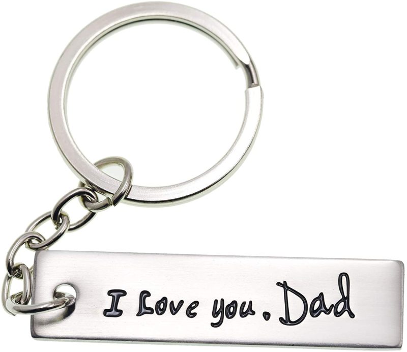 LParkin Father of The Bride Gifts Dad Keychain I Love You Dad Keychains Stainless Steel Dad Gifts from Daughter