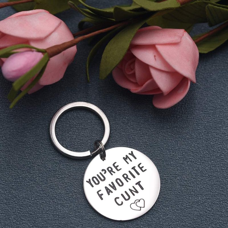 LParkin You're My Favorite Cunt Keychain Funny Keychain Funny Women Gift Valentines Day Funny Gift for Wife Funny Girlfriend Gift
