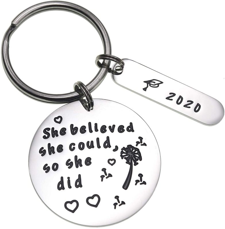 LParkin Graduation Gifts for Her 2020 She Believed She Could Graduation Gift for Her Inspiration Quote Dandelion Wishes