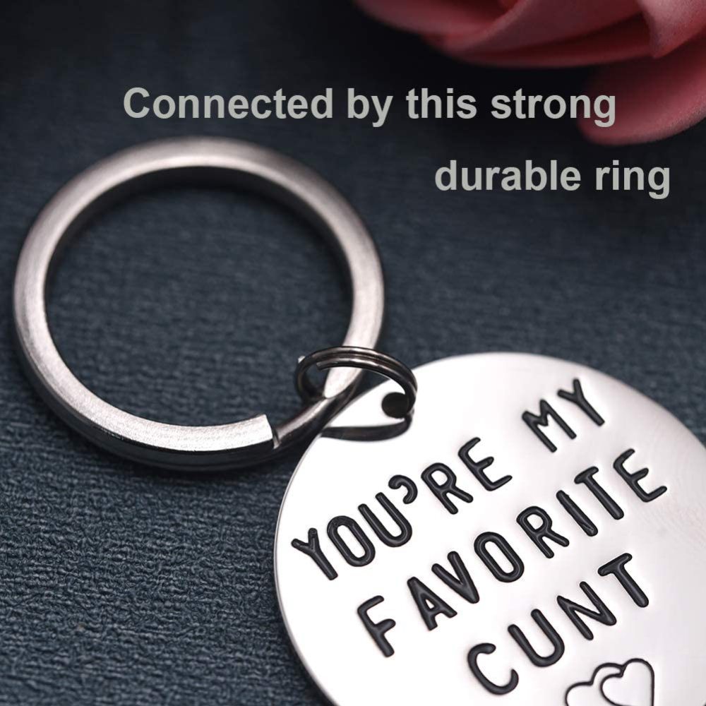 LParkin You're My Favorite Cunt Keychain Funny Keychain Funny Women Gift Valentines Day Funny Gift for Wife Funny Girlfriend Gift
