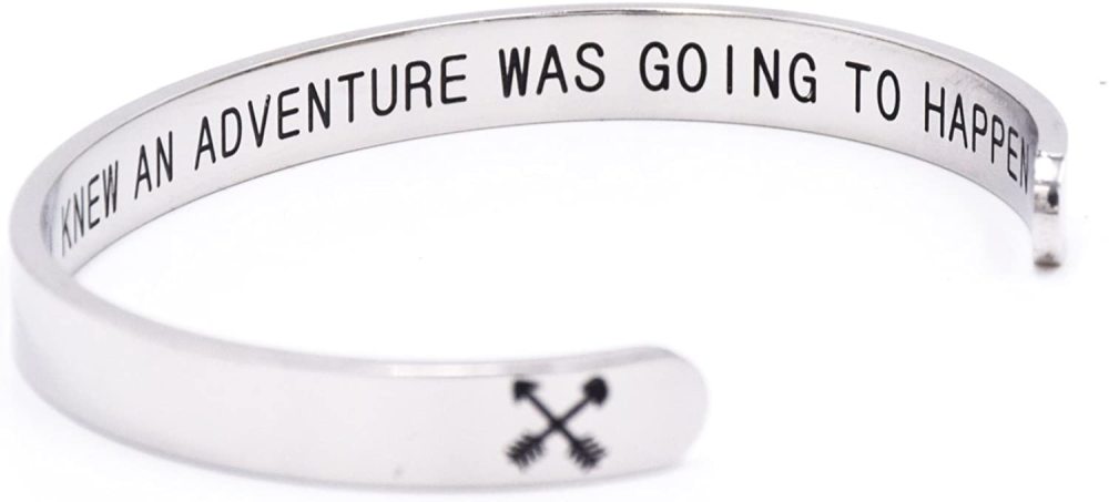 LParkin As Soon As I Saw You I Knew an Adventure was Going to Happen Cuff Bracelet