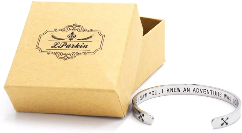 LParkin As Soon As I Saw You I Knew an Adventure was Going to Happen Cuff Bracelet