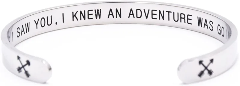 LParkin As Soon As I Saw You I Knew an Adventure was Going to Happen Cuff Bracelet