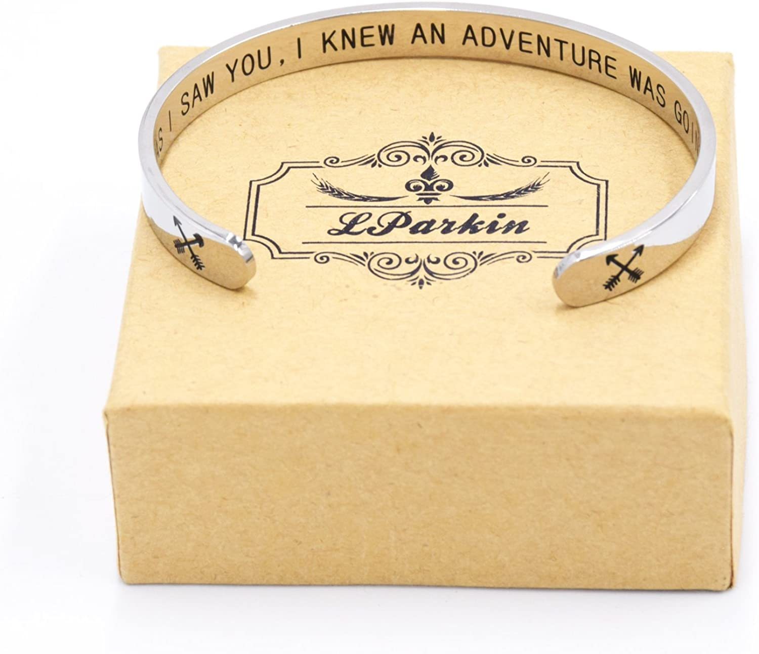 LParkin As Soon As I Saw You I Knew an Adventure was Going to Happen Cuff Bracelet