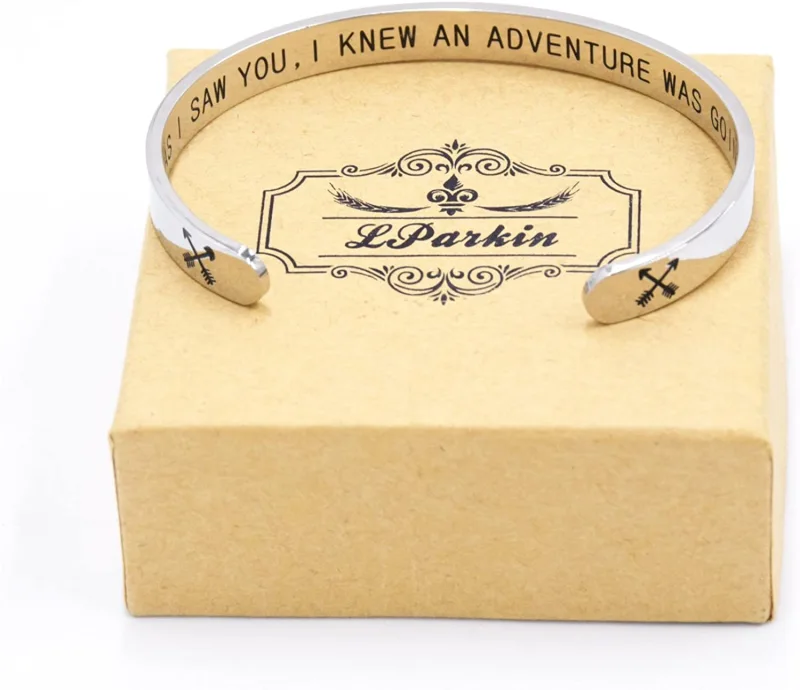 LParkin As Soon As I Saw You I Knew an Adventure was Going to Happen Cuff Bracelet