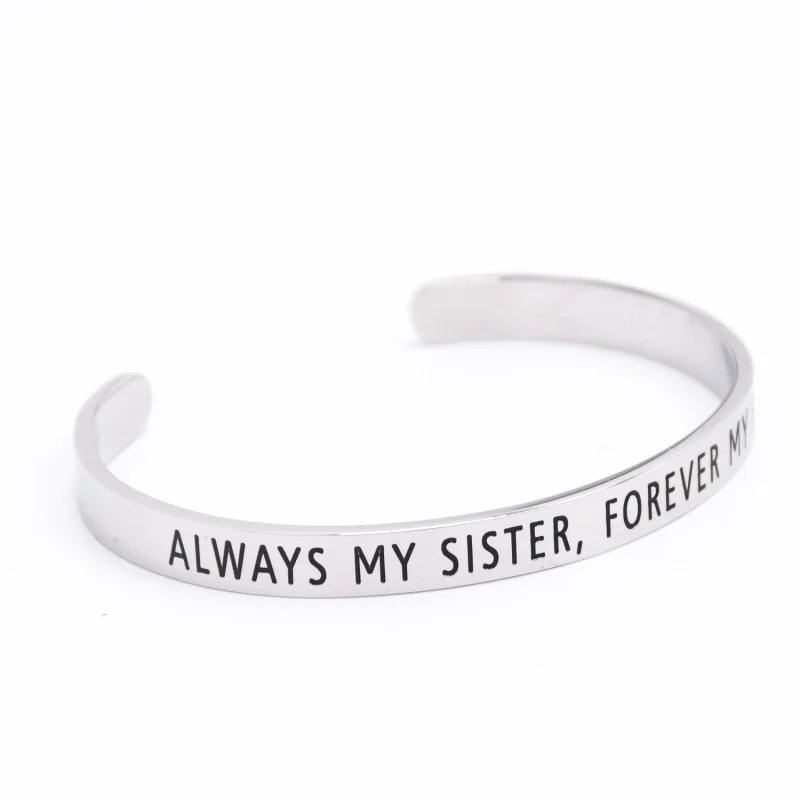 LParkin Always My Sister Forever My Friend Bracelet Gift Friends Sisters Wedding Birthday