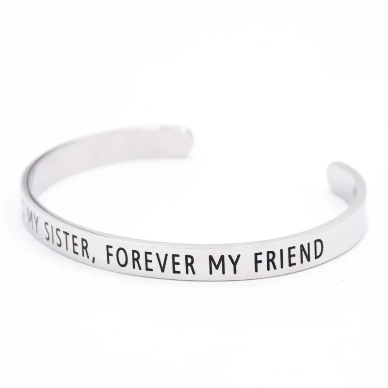 LParkin Always My Sister Forever My Friend Bracelet Gift Friends Sisters Wedding Birthday