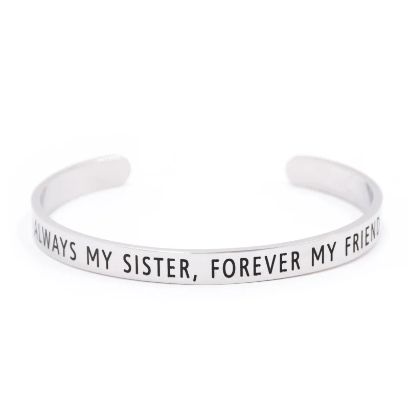 LParkin Always My Sister Forever My Friend Bracelet Gift Friends Sisters Wedding Birthday