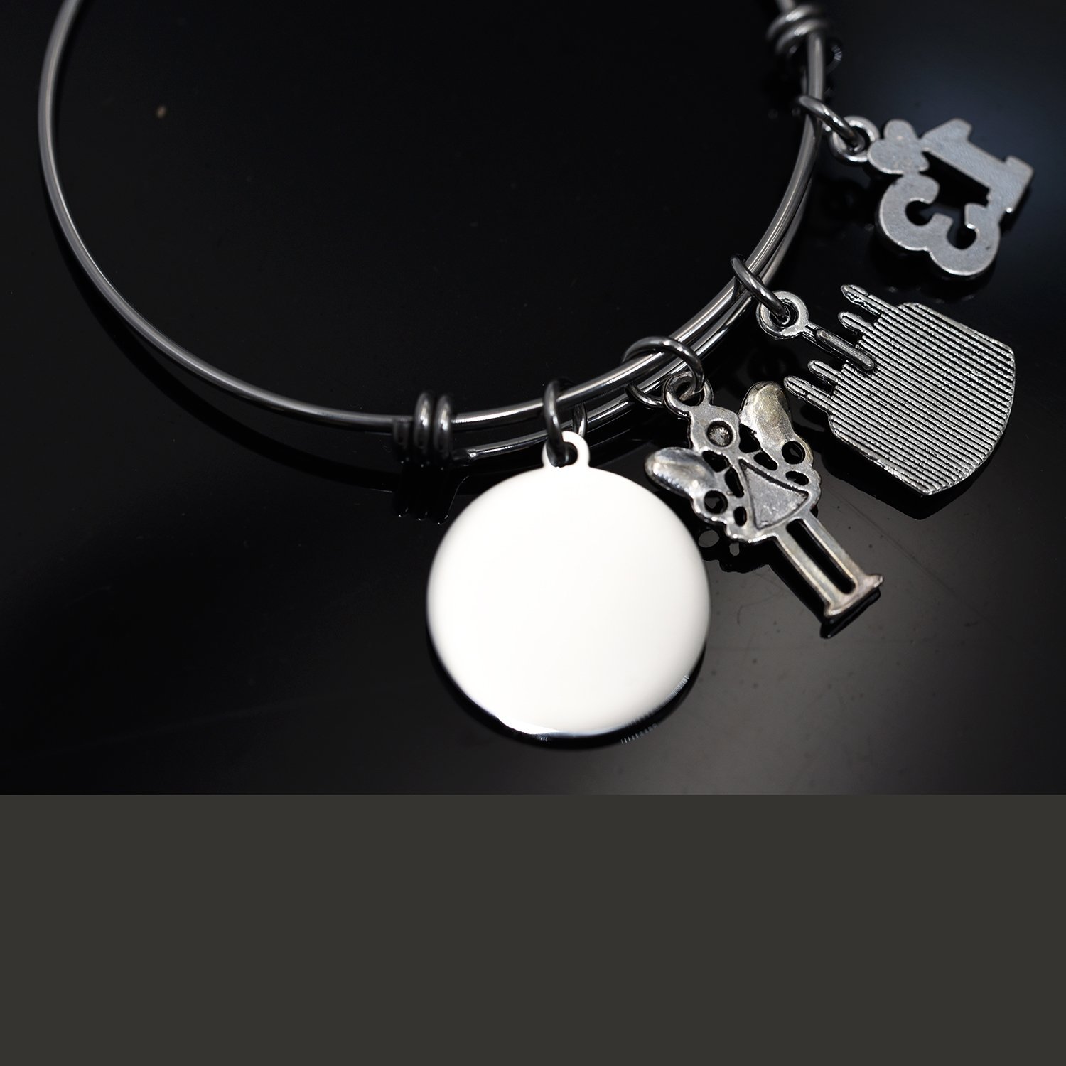 LParkin 13th Birthday Gifts for Girls Gifts for Her Stainless Steel Expandable Bangle