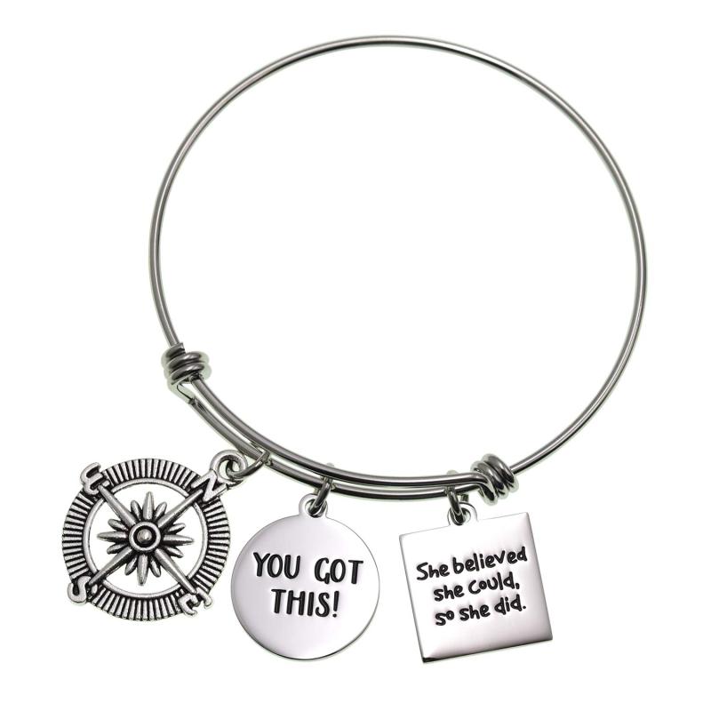 LParkin 2020 Graduation Gift You Got This Bracelet She Believed She Could So She Did Inspirational Jewelry Motivational Gifts Cancer Survivor Gift Get