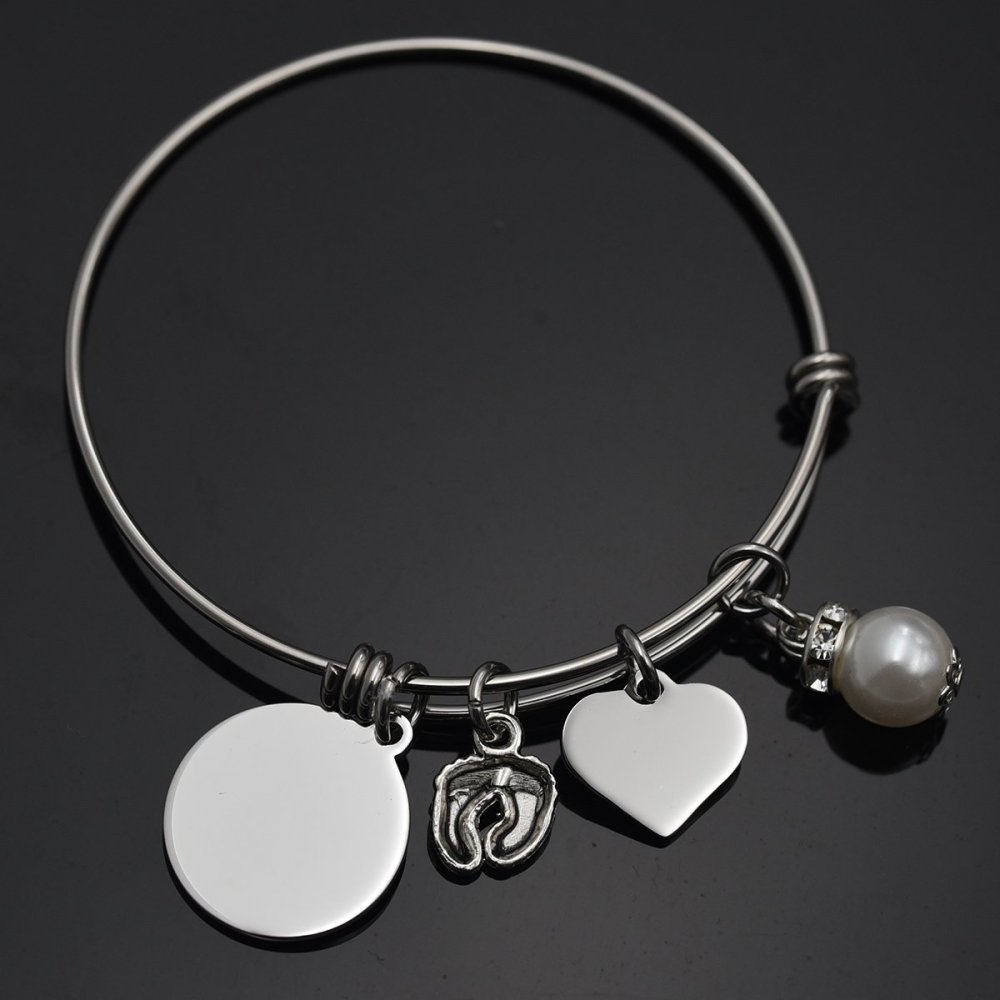 LParkin Baby Girl Bangle Bracelet New Mom Gift Mom to be Bracelets