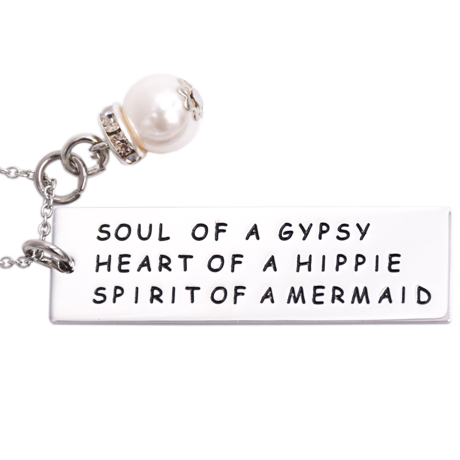 LParkin Soul of a Gypsy Necklace Sister Necklace Hippie Necklace Gift for Best Friend Mermaid Necklace