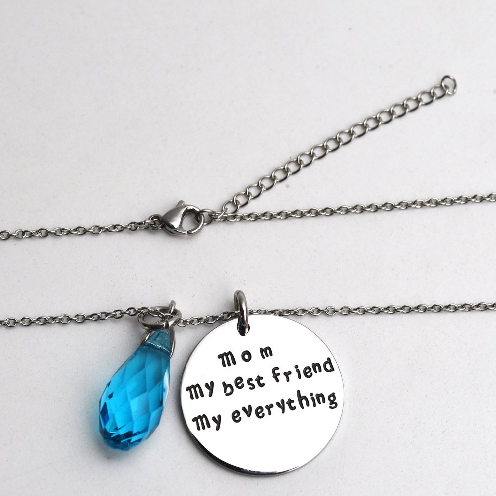LParkin Necklaces for Mom My Best Friend My Everything Necklace Mom Jewelry
