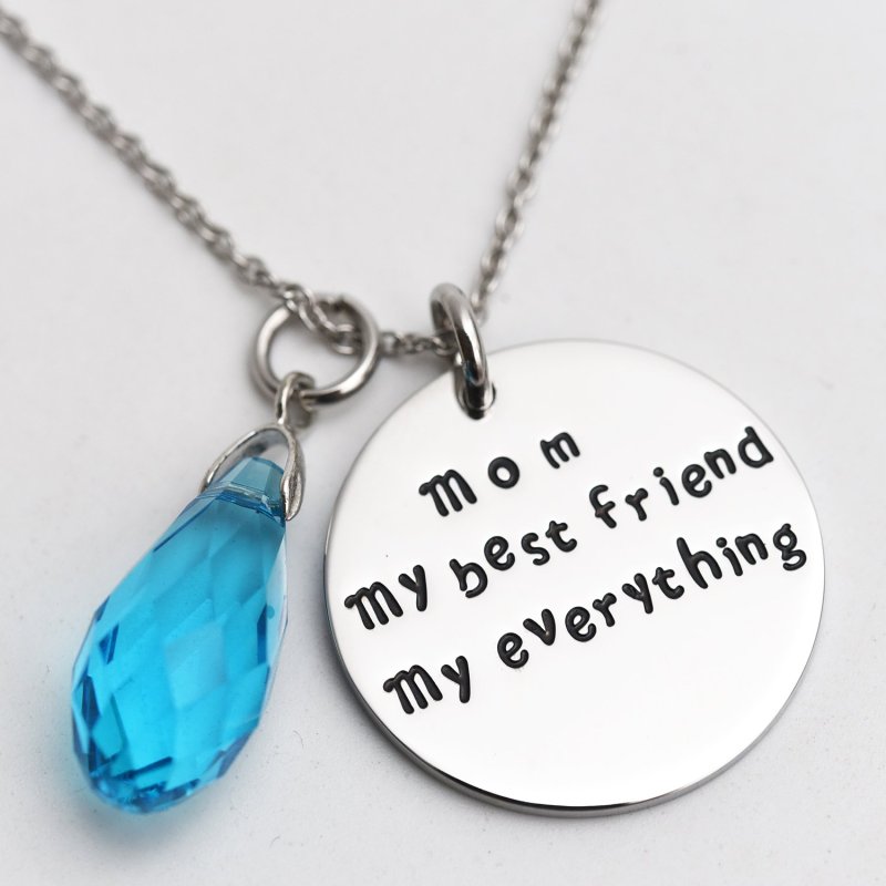 LParkin Necklaces for Mom My Best Friend My Everything Necklace Mom Jewelry
