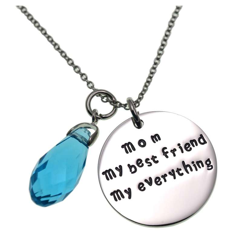 LParkin Necklaces for Mom My Best Friend My Everything Necklace Mom Jewelry