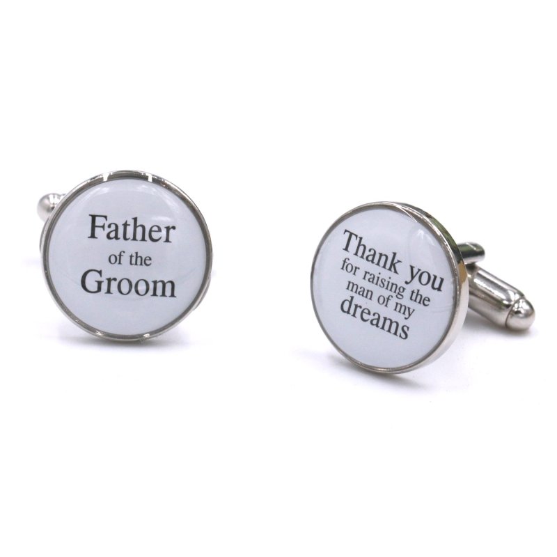 LParkin Father of The Groom Cufflinks, Wedding Cufflinks