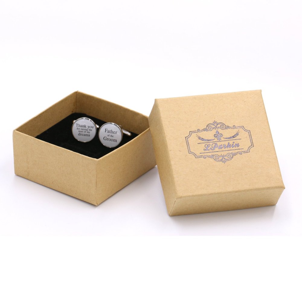 LParkin Father of The Groom Cufflinks, Wedding Cufflinks