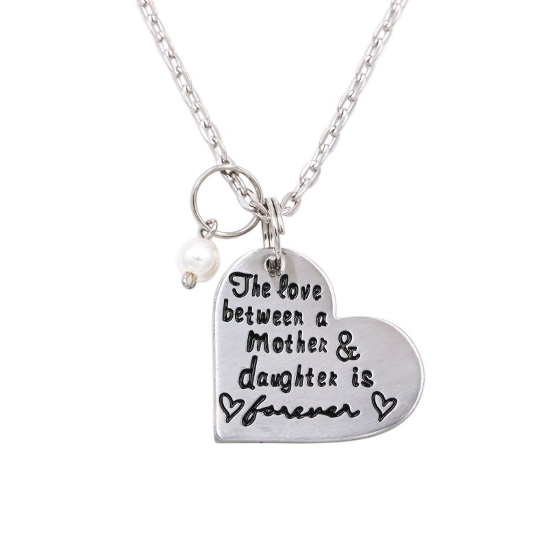 LParkin Mother Daughter Gifts Jewelry The Love Between Mother and Daughter is Forever Necklace Love You to The Moon and Back Gift for Mom