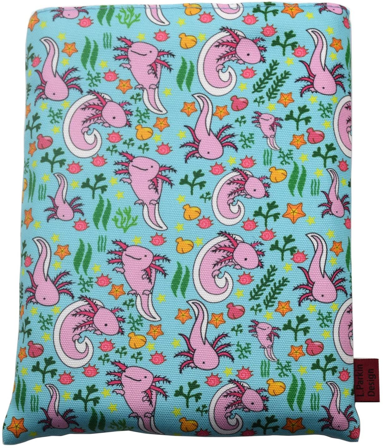 Book Sleeve Axolotl Book Cover Medium Book Sleeves Teen Gift (Medium)