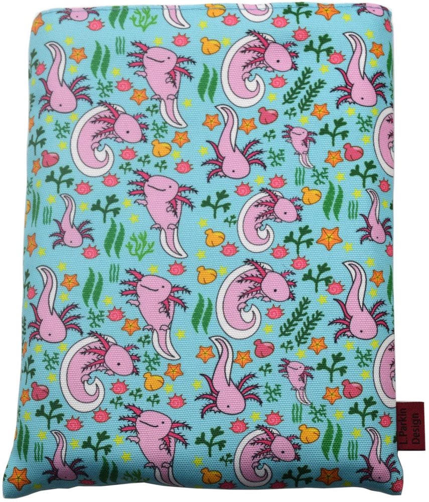 Book Sleeve Axolotl Book Cover Medium Book Sleeves Teen Gift (Medium)