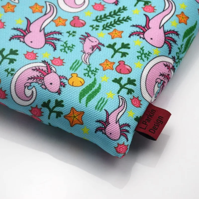 Book Sleeve Axolotl Book Cover Medium Book Sleeves Teen Gift (Medium)