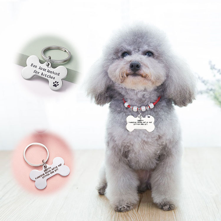 Lparkin Got Lost Looking for Bitches Dog ID Tag Backside customized- Unique Pet Id Tag - Dog Tag - Cat Tag - Custom Pet Tag