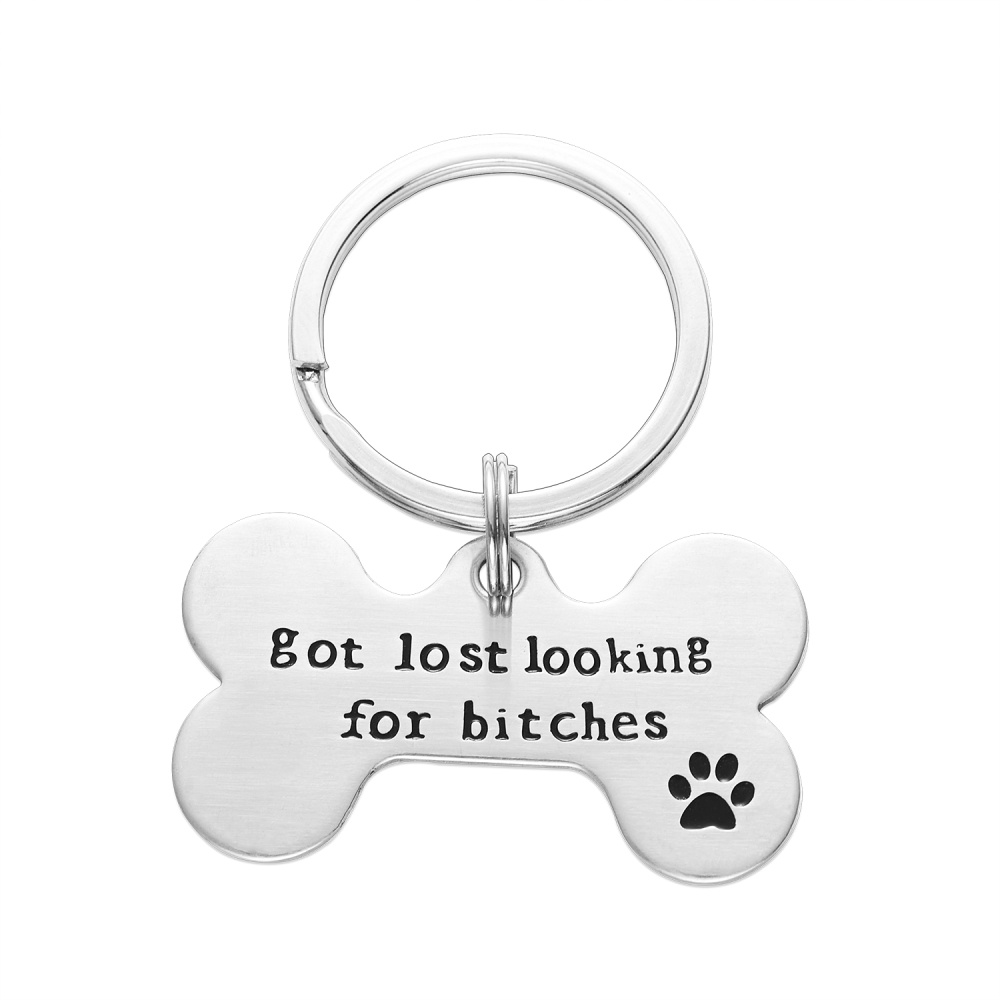 Lparkin Got Lost Looking for Bitches Dog ID Tag Backside customized- Unique Pet Id Tag - Dog Tag - Cat Tag - Custom Pet Tag