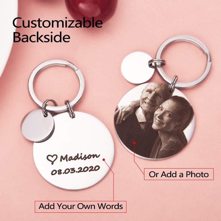 Father's Day Keychain - I'll Always Be Your Little Girl You Will Always Be My Hero Backside Personalized Keychain For Dad