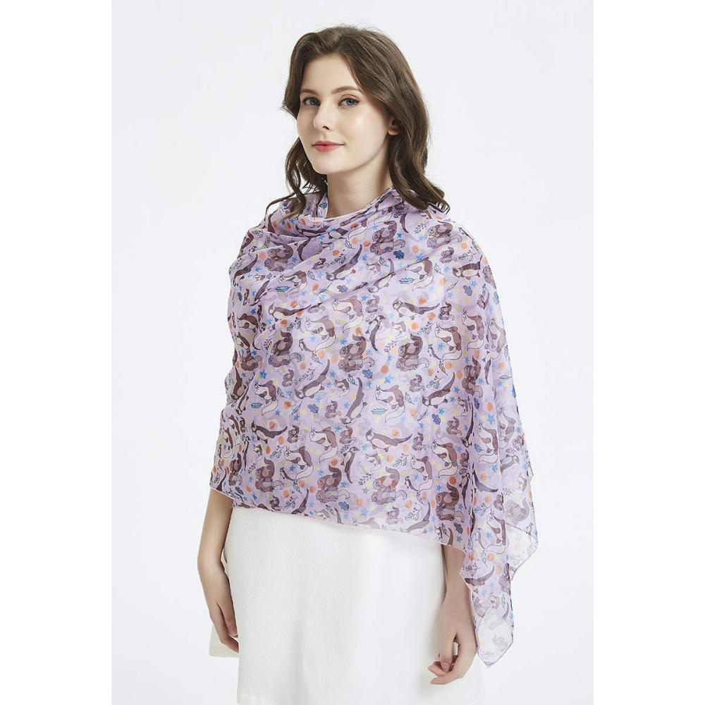 Seals Women Scarves Lightweight Shawl Head Wraps