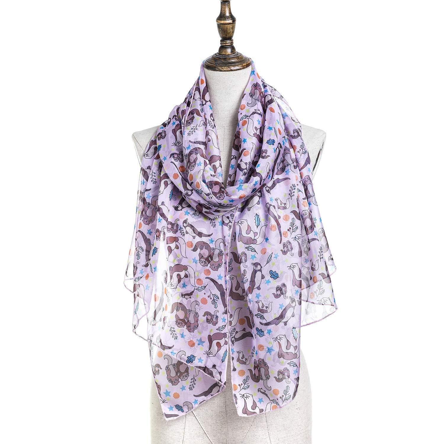 Seals Women Scarves Lightweight Shawl Head Wraps