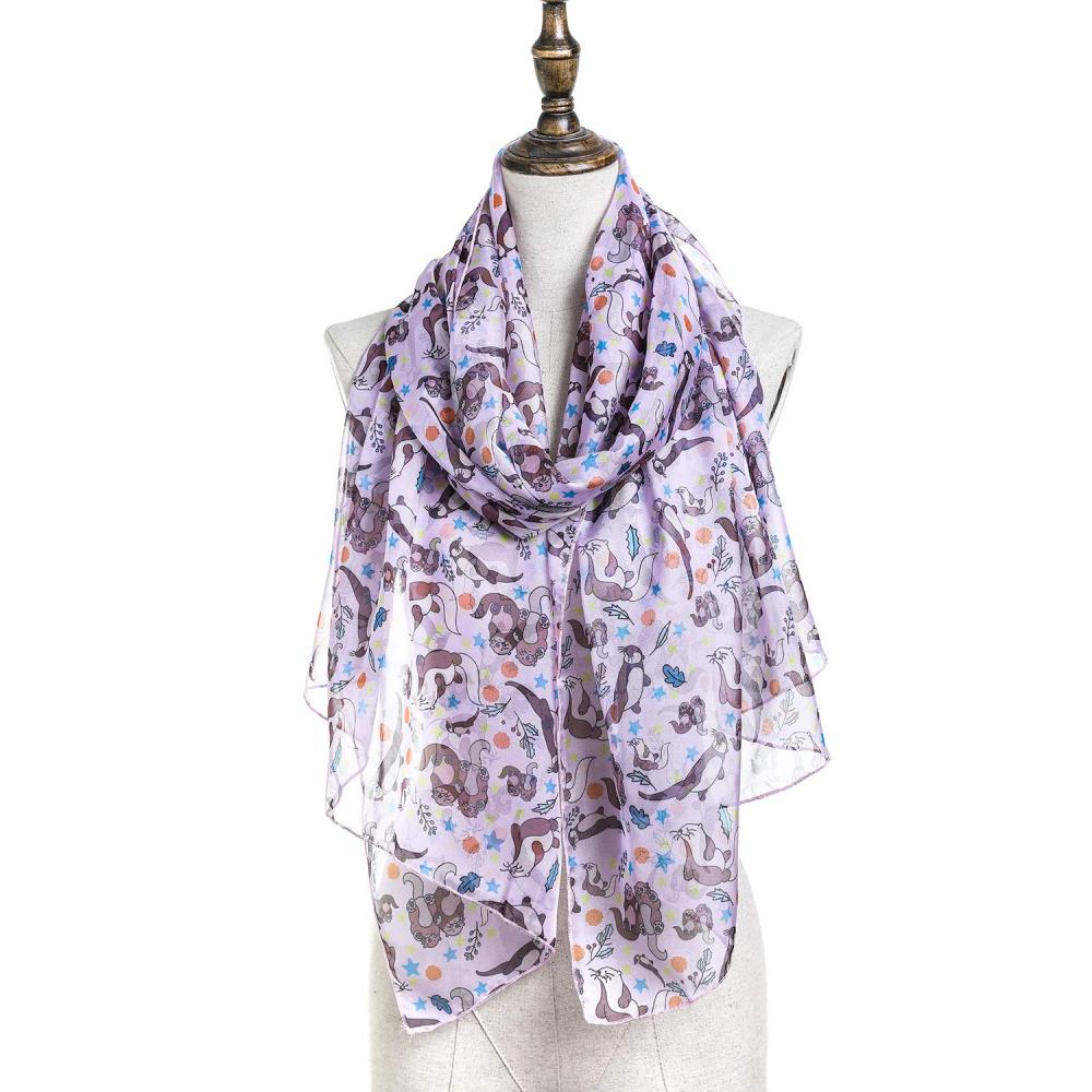 Seals Women Scarves Lightweight Shawl Head Wraps
