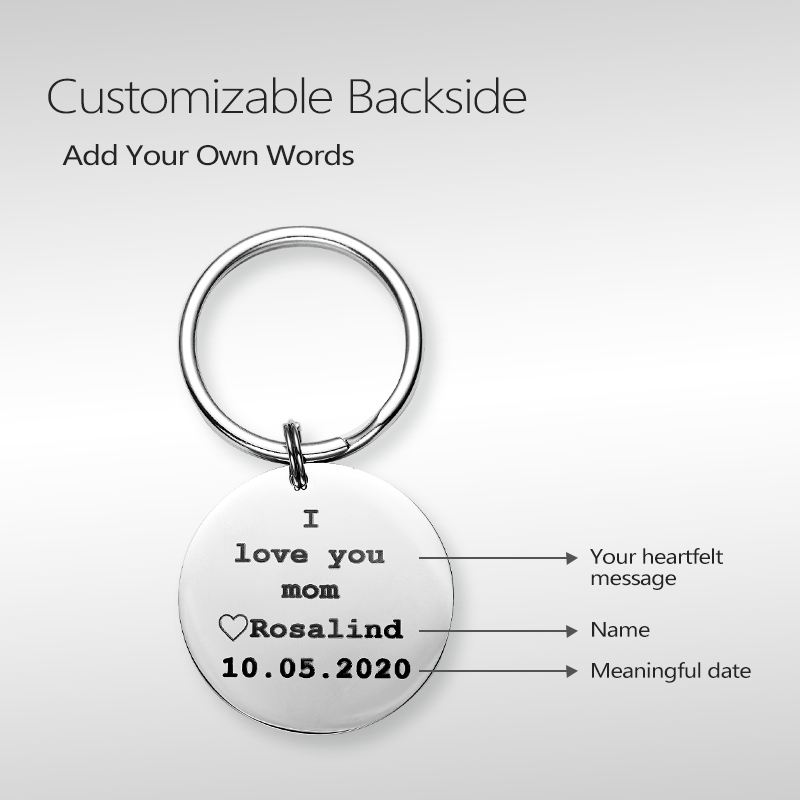 Everything I Am You Helped Me to Be Keychain Backside Personalized Mom Gifts Mom Christmas Gifts from Daughter Gifts for Mom Christmas Gifts for Mom