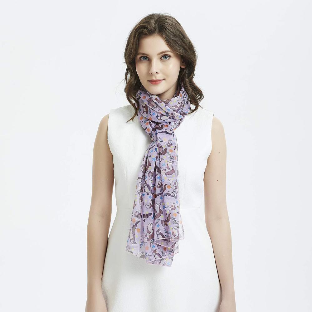 Seals Women Scarves Lightweight Shawl Head Wraps