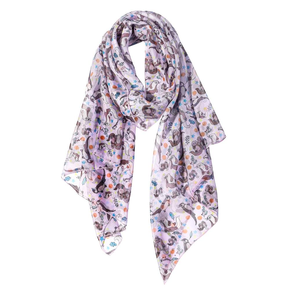 Seals Women Scarves Lightweight Shawl Head Wraps
