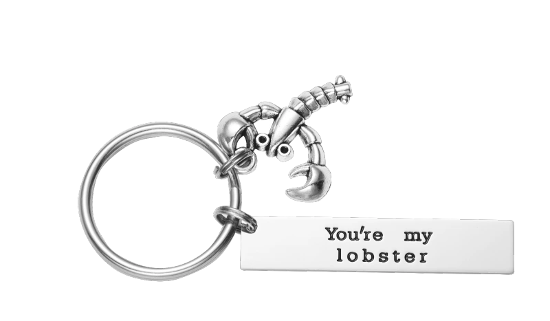 You're My Lobster Keychain Backside Personalized Friends TV Show  Keychain for Boyfriend