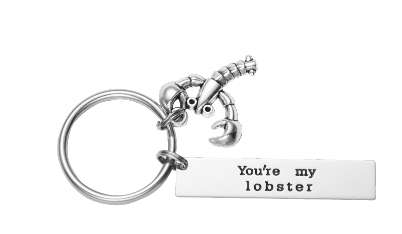 You're My Lobster Keychain Backside Personalized Friends TV Show  Keychain for Boyfriend