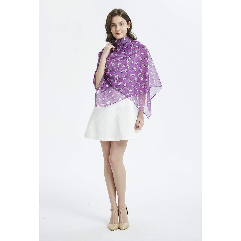 White Cat Women Scarves Lightweight Shawl Head Wraps