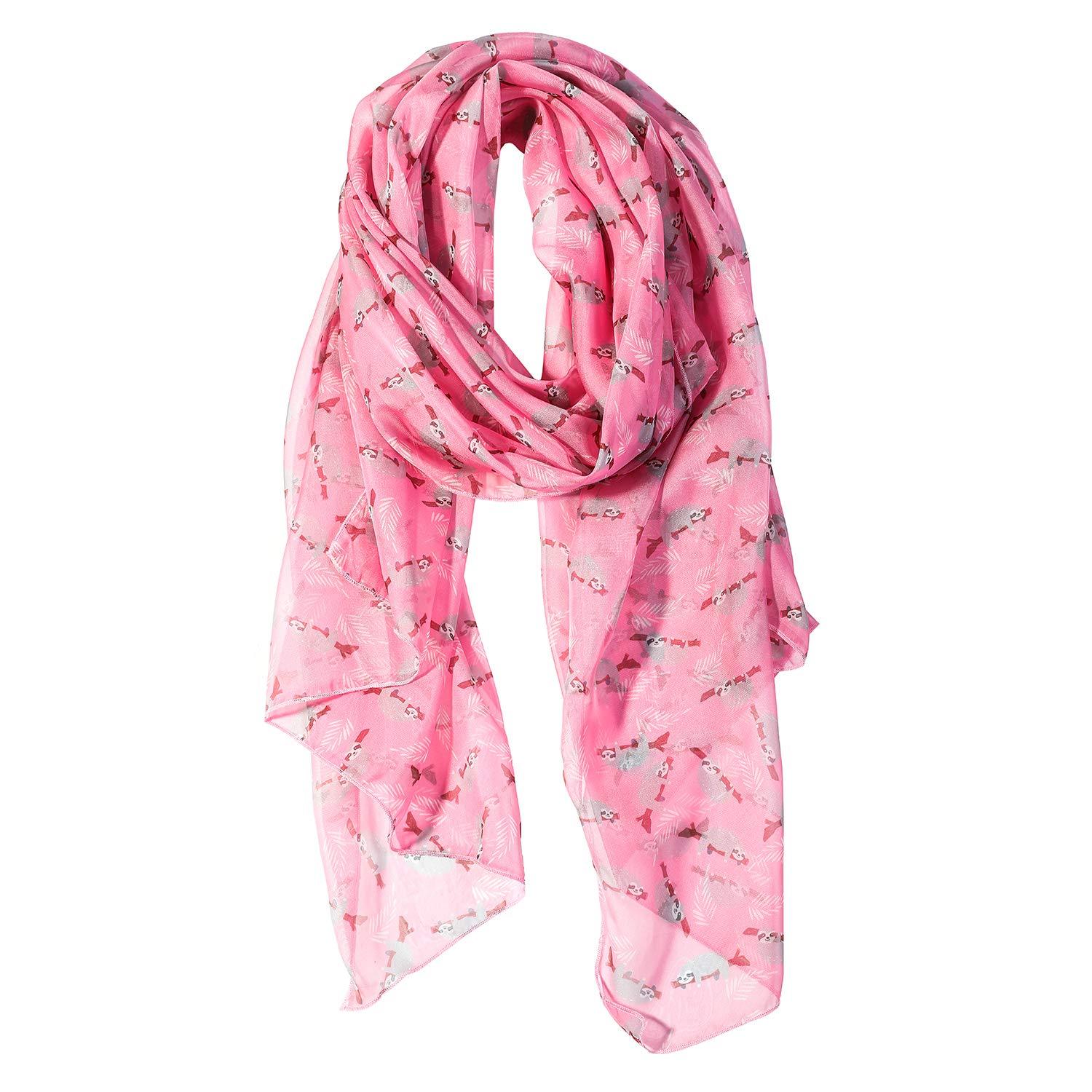 Sloth Women Scarves Lightweight Shawl Head Wraps