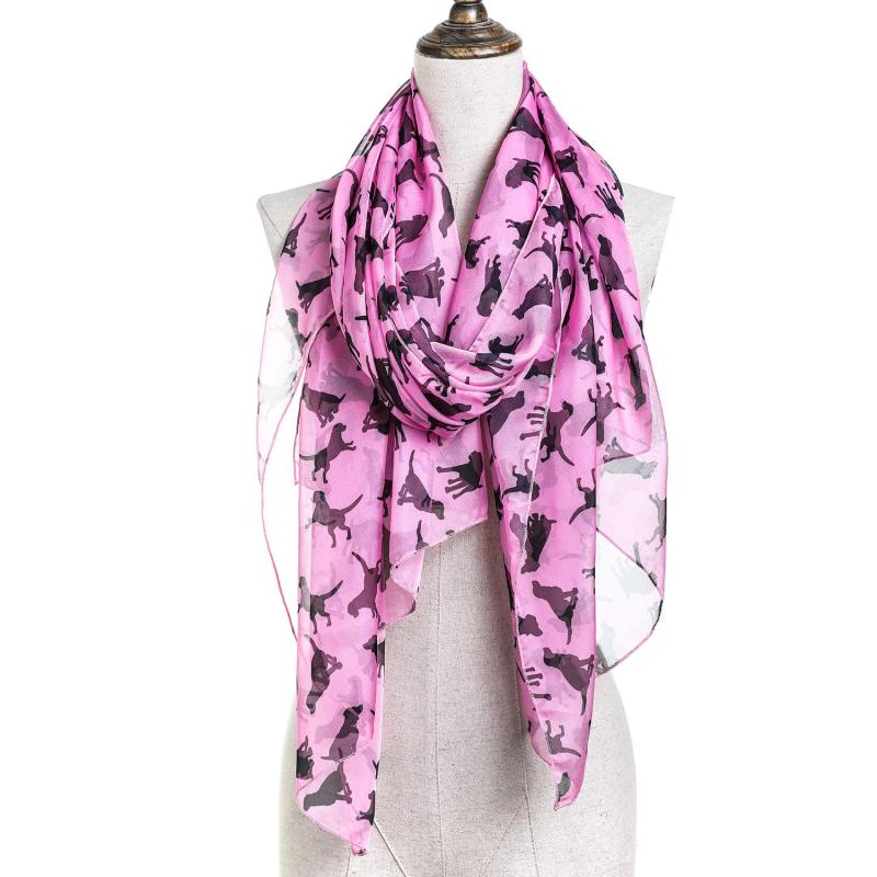 Black Dog Women Scarves Lightweight Shawl Head Wraps