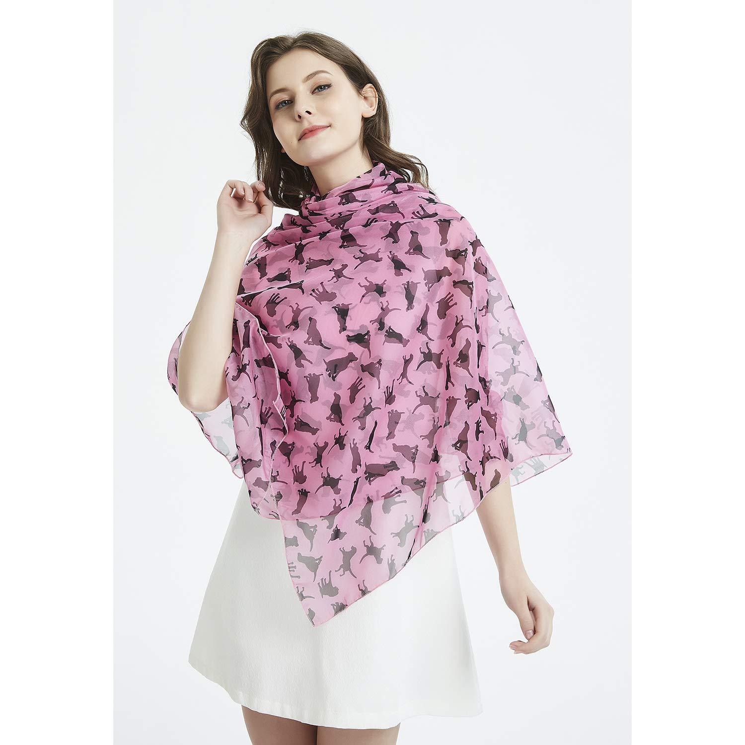 Black Dog Women Scarves Lightweight Shawl Head Wraps