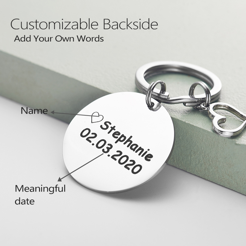 Stepmother Keychain You Didn't Give Me The Gift of Life But Life Gave Me The Gift of You Backside Personalized  Stepfather Gifts Bonus Dad Gifts Bonus