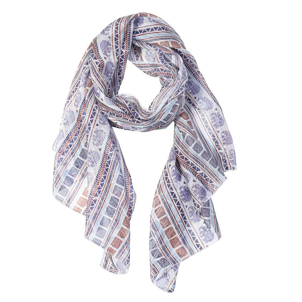 Elephant Women Scarves Lightweight Shawl Head Wraps